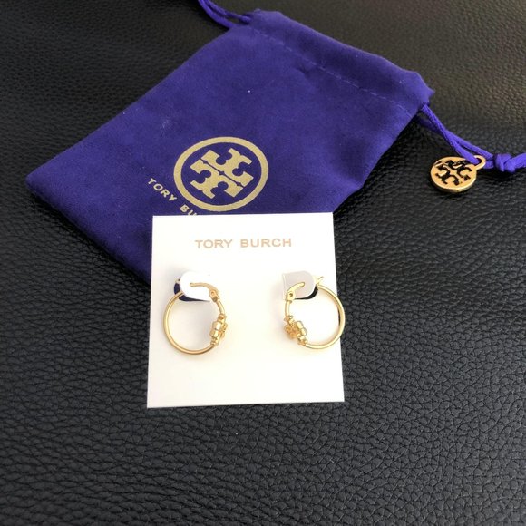 Tory Burch Jewelry - Tory Burch Eleanor Hoop Earring_ Women_s Designer Earrings